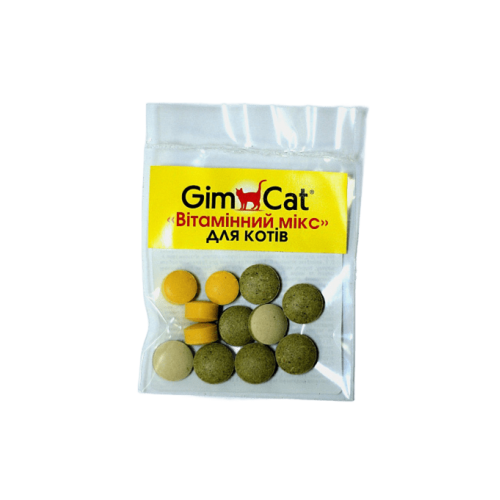 Вітаміни GimCat «Вітамінний мікс» для кішок, 12 шт.