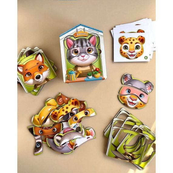 Дерев'яний пазл-вкладиш  "Збери тварин" Ubumblebees (ПСФ134) PSF134, 39 деталей | Зображення 3