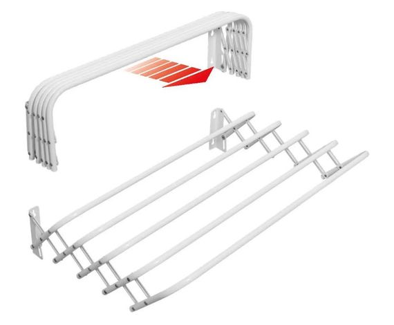 Сушарка для білизни настінна Casa Si Towel Flex 4 White (CS92195X10) (DAS302384) | Зображення 2