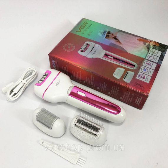 Жіночий багатофункціональний епілятор з насадками, Пілінг для педикюру для ніг Епілятор зони пахв LT-38 | Зображення 4