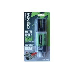 Клей епокс. двокомп. для металу Winso сірий 30г 300500