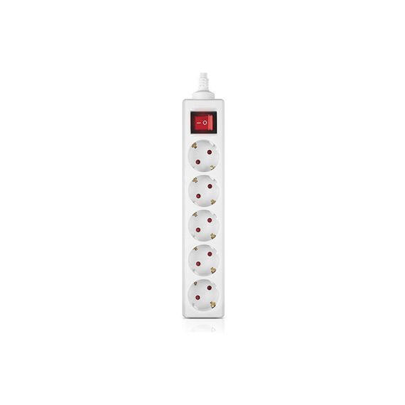 Мережевий фільтр живлення REAL-EL RS-Protect M 5m, white (EL122300029) | Зображення 1