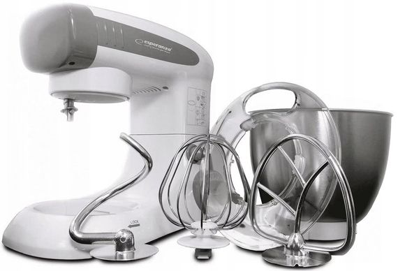 Планетарный миксер тестомес Esperanza EKM024 Cooking Assistant с чашей 4 л, кухонный миксер для теста 800 Вт | Зображення 2