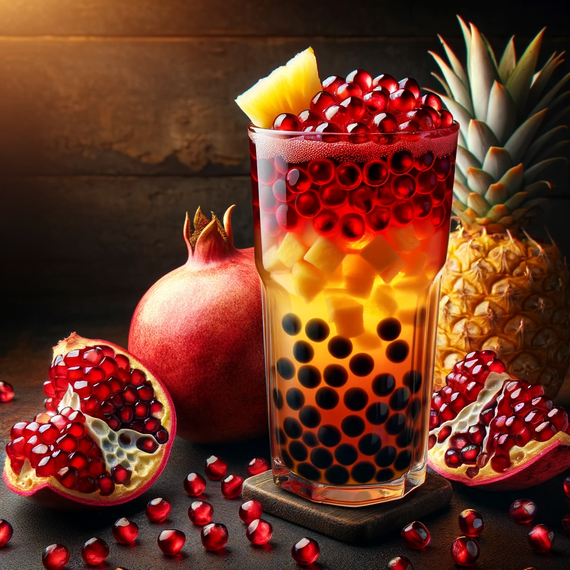 Bubble tea Перлини Гранат 950 г TM BoBoQ | Зображення 1
