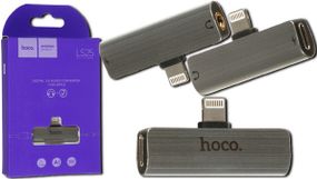 Перехідник Hoco LS25 Lightning - Lightning + Power Jack 3.5 31pc сталевий (MAW-33994_288)