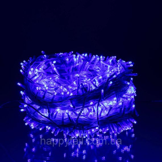 Гірлянда Різдвяна фея вулична 100 м 1000 LED білий провід Синій CF1000L100MWBL | Зображення 1