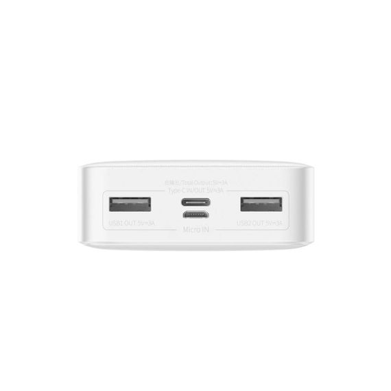Універсальна мобільна батарея Baseus Bipow 20000mAh, 15W, USB-C/3A, 2*USB-A/3A(max.) whi | Зображення 1