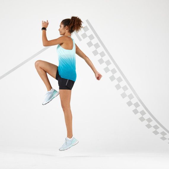 ЖІНОЧІ ШОРТИ KIPRUN 2 В 1 - ЧОРНІ - 2XS | Зображення 1