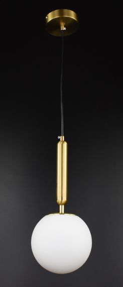 Люстра підвісна на 1 лампочку 27051 Латунь 40-100х15х15 см. | Зображення 6