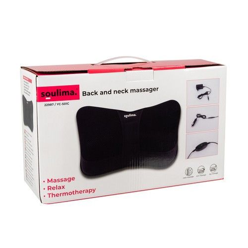 Масажна подушка для шиї та спини з підігрівом Soulima 22987 | Зображення 1