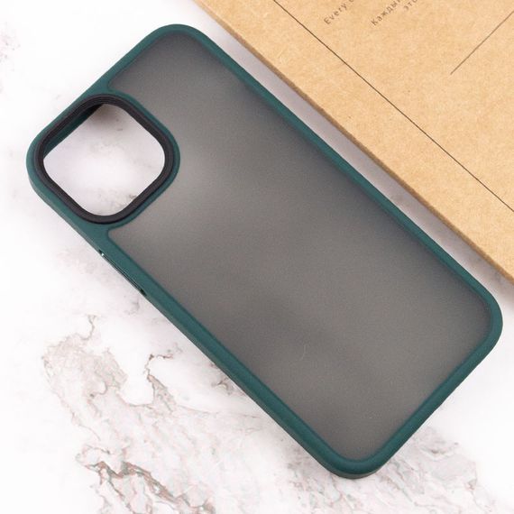 TPU+PC чохол Metal Buttons для Apple iPhone 13 (6.1") TPU+PC, Зелений | Зображення 3