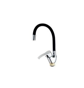 Змішувач для кухні Mixxus YUB4-279 Reflector Black з чорним силіконовим виливом (MI6484)