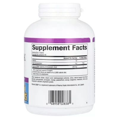 Аминокислота Natural Factors GABA (Гамма-Аминомасляная Кислота), 100 мг, Stress Relax, Pharma GABA, 1 | Зображення 1