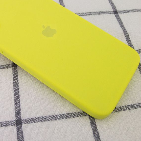 Чохол Silicone Case Square Full Camera Protective (AA) для Apple iPhone 11 Pro Max (6.5") Жовтий / Bright Yellow | Зображення 1