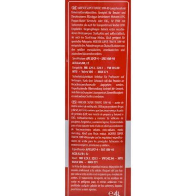 Моторное масло Wolver Super Traffic 10W-40 4л (4260360942525) | Зображення 4