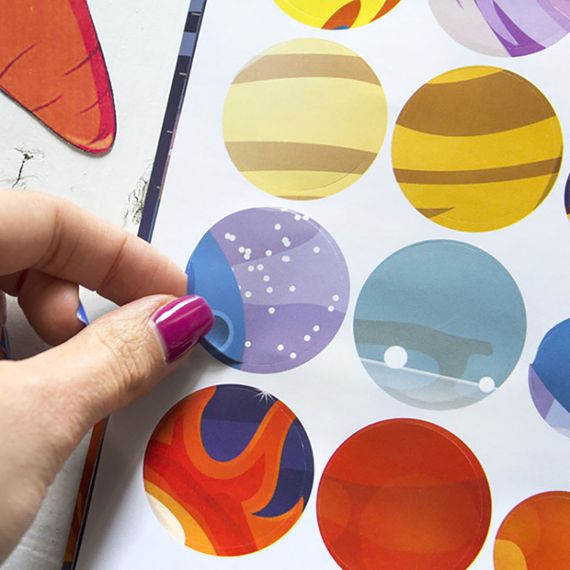 Книги з наклейками "Загадковий космос" 830004 цікаві кружечки | Зображення 2