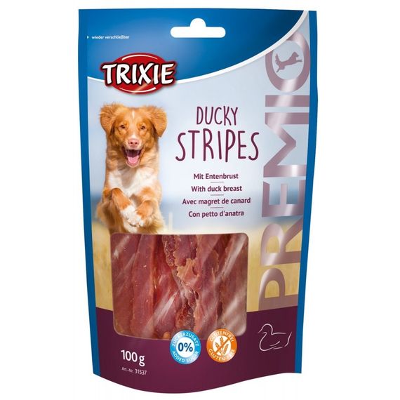 Ласощі для собак з качкою Trixie Premio Ducky Stripes, 100 гр