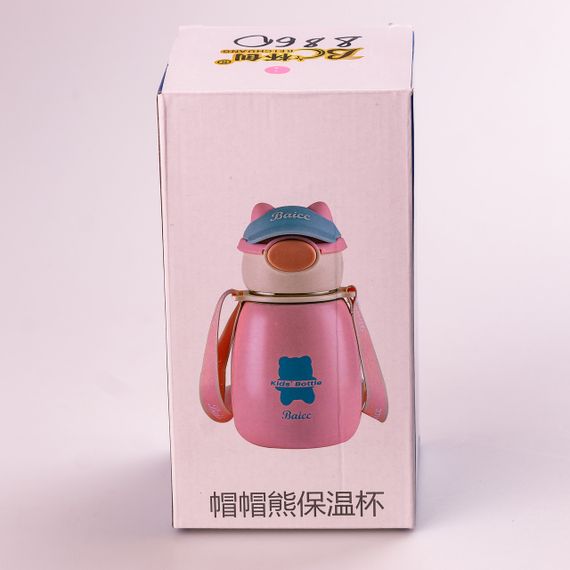 Термос детский с поильником Baicc Kids Bottle 500ml термос с трубочкой для детей Оранжевый HPGM8860O | Зображення 3