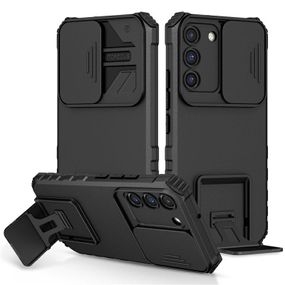 Чохол Kickstand із захистом камери для Samsung Galaxy S21 FE колір Чорний