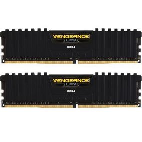 Модуль памяти для компьютера DDR4 16GB (2x8GB) 2400 MHz Vengeance LPX Black Corsair (CMK16GX4M2A2400C14)