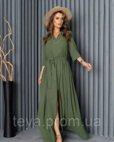 Платье для женщин цвет хаки размеры S, M, L, XL FI_008499