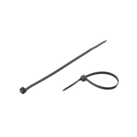 Хомут пластиковий 2,5*100 мм, чорний, 100 од. INTERTOOL TC-2511 | Зображення 2