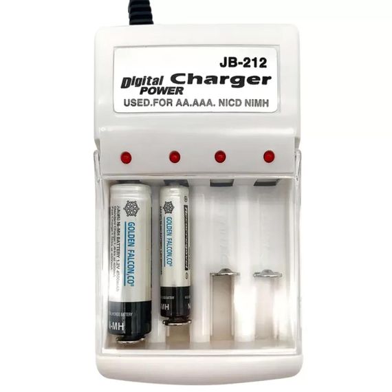 Зарядний пристрій для акумуляторів АА та ААА + 4 акумулятори ААА (1,2В, 600мАч), Jiabao JB-212 / Зарядка для акумуляторниїх | Зображення 7