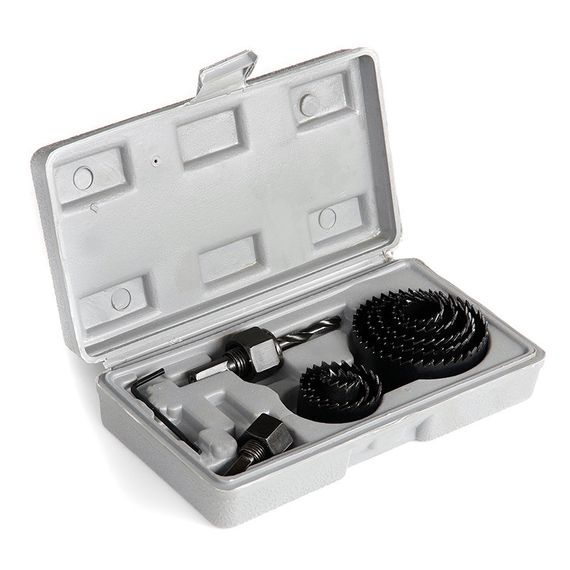 Набор кольцевых пил 11 предметов, глубина 25мм (19/22/29/32/38/44/51/64) APRO