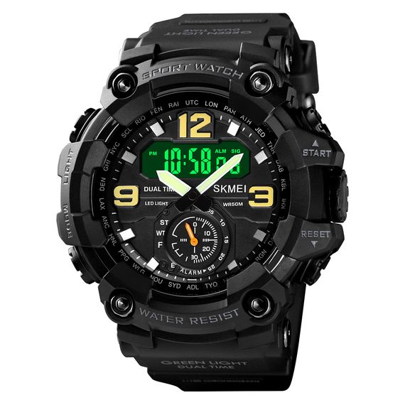 Чоловічий годинник Skmei 1637BK Black. | Зображення 1