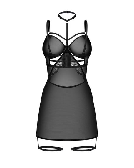 Бэби-долл Obsessive Arrowel Black chemise S/M sexstyle | Зображення 1