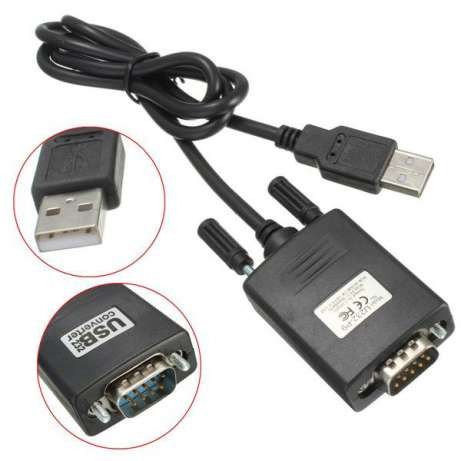 Кабель переходник USB - RS232 DB9 PL2303+MAX3243C | Зображення 1