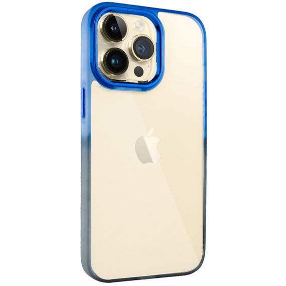 Чехол TPU+PC Fresh sip series для Apple iPhone 13 Pro (6.1") Черный / Синий