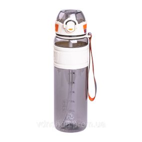 Пляшка для води Houo спортивна 1 літр з фліп кришкою біла HP-14-33W