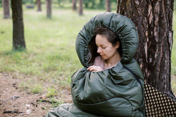 Спальний мішок Totem Hunter XXL кокон лівий olive 220/90-55 UTTS-005 | Зображення 6