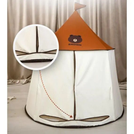 Намет дитячий ігровий будиночок 110-150см, 1вхід-зав'язки, вікно, 2 види, в сумці MR 1309 | Зображення 2