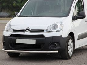 Передній захист ST008 (нерж.) 60 мм для Peugeot Partner Tepee 2008-2018рр