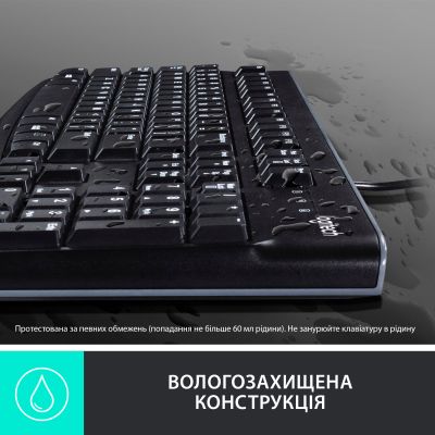 Клавіатура Logitech Keyboard K120 EOM UKR Black (920-002643) | Зображення 4