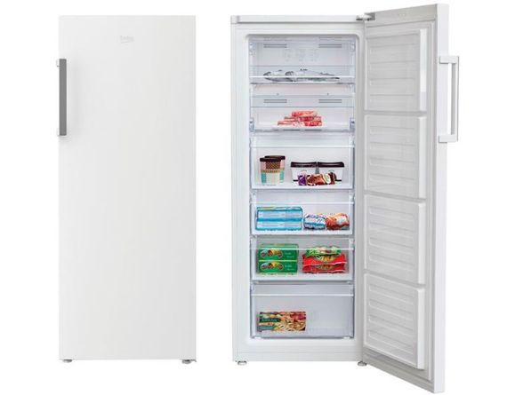 Морозильная камера BEKO RFNE270K21W, Высота - 152,  214л, A+, NF, Электр. управл., Белый (RFNE270K21W) | Зображення 1