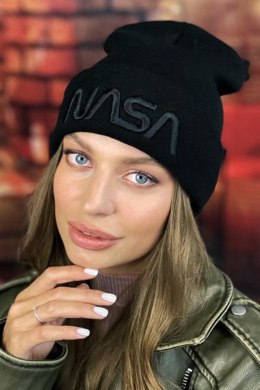 Шапка «НАСА» (5157) черный