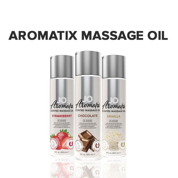 Натуральна масажна олія JO Aromatix Massage Oil Chocolate 120 мл | Зображення 4