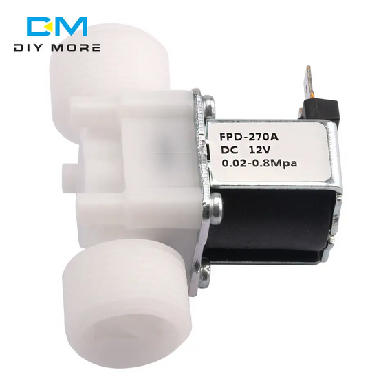 Клапан електромагнітний прямий нормально закритий Diymore 3/4" 12В