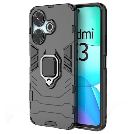 Чохол бампер Primolux Ring Armor для Xiaomi Redmi 13 4G - Black