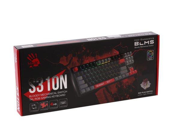 Механічна ігрова клавіатура Bloody S310N (Energy Red), USB, чорний | Зображення 6