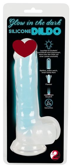 Бірюзовий фалоімітатор,що світиться sexstyle