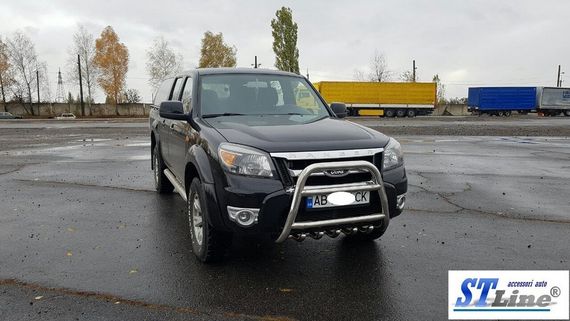 Кенгурятник QT008 (нерж) для Ford Ranger 2007-2011 гг | Зображення 1