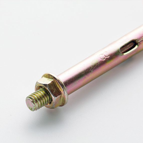 Анкер с кожухом и гайкой           М6/8*85 цинк жёлтый (пач. 10шт) APRO | Зображення 2