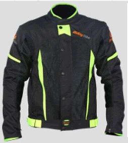 Мотокуртка (текстиль) (size:2XL, чорна) (JK37)