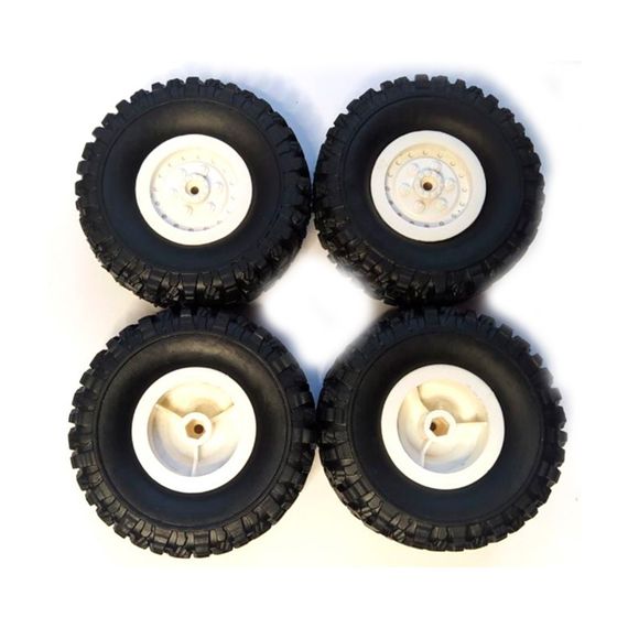 Колеса WPL універсальні для моделей 1/16 WPL C24, C14, C24-1, С54 (білі диски)