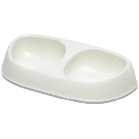 Миска подвійна для котів Moderna Sensibowl, 2 х 200 мл, біла