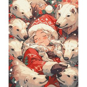 Картина по номерам "Полярные объятия" BS53851, 40х50 см